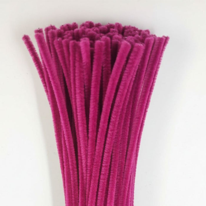 Wine Plain Pipe Cleaner for Craft and Bouquet l Pack of 100Pc