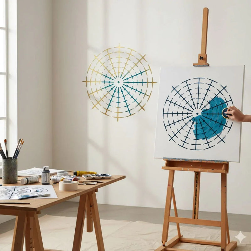 Jags Drawing Stencil Number Placement 8 Inch