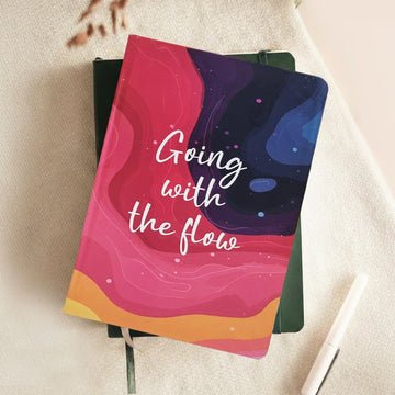 Going With The Flow 2026 Planner | A5 Hardbound Journal for Mindful Living & Self-Care