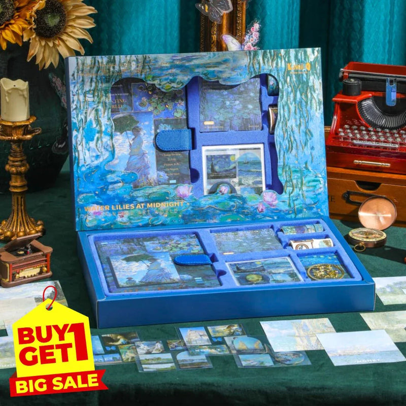 (Buy 1 Get 1 FREE) Van Gogh Premium JUMBO journaling kit for 2026 includes diary, tapes, stickers & sheets - Free Shipping