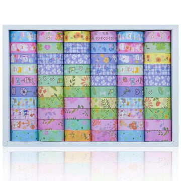 Cute kawaii Washi Tape l Pack of 60 tapes l 1.5CM*2M