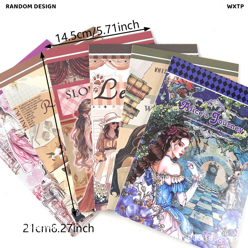 A5 Journal Sticker Book - 12 Sheets