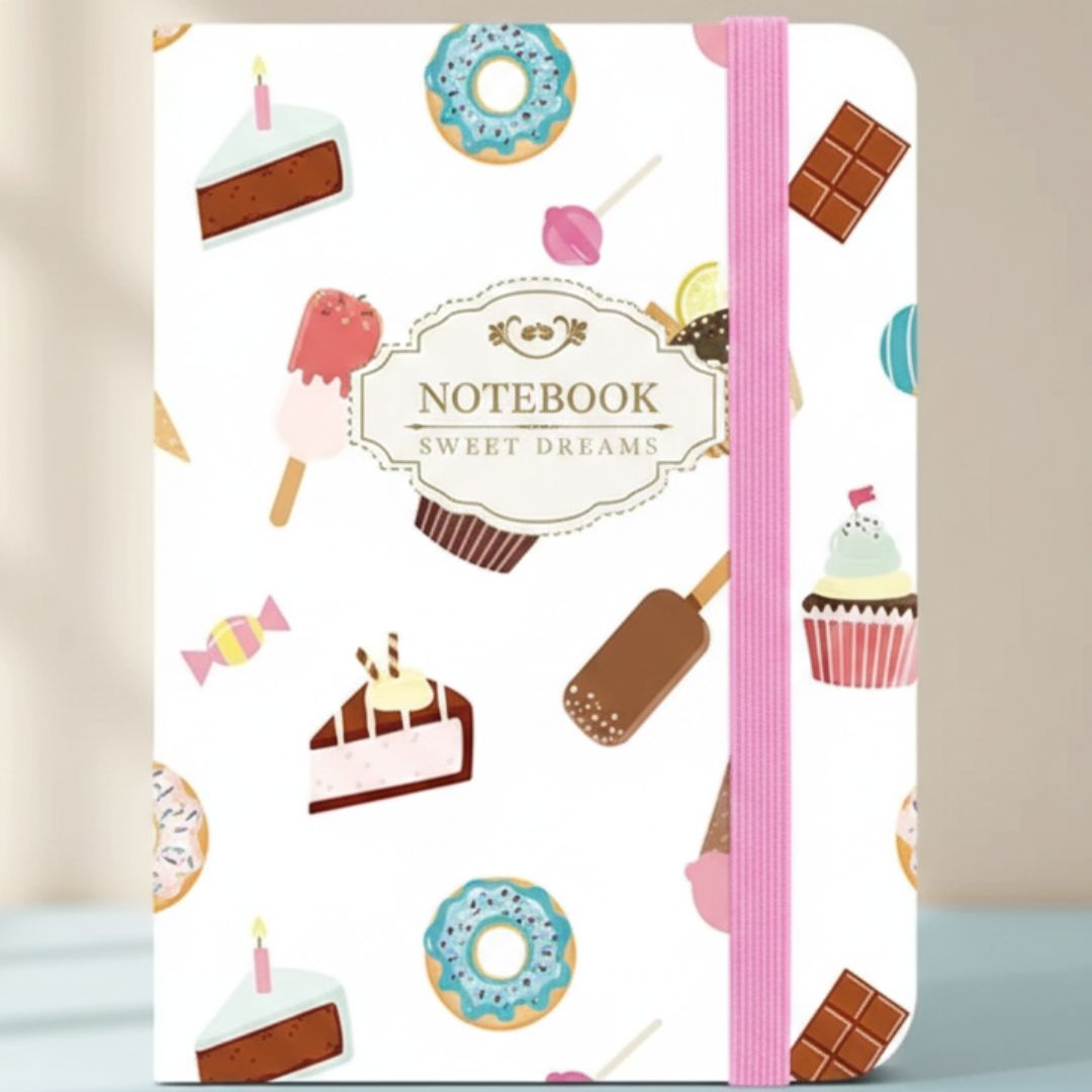 Cute Sweet Treats A6 Ruled Undated Journal (1pcs) pack of 1