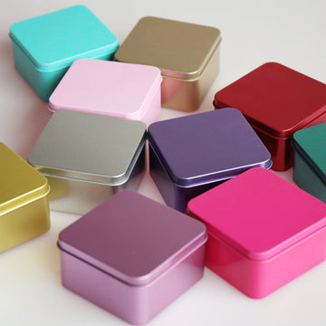 Premium rectangular Metal Square Tin Box (6.5x4.2 cm)- pack of 1
