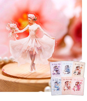 The ballet waltz Journaling Sticker l Lilac princess series l Pack 20 Pc