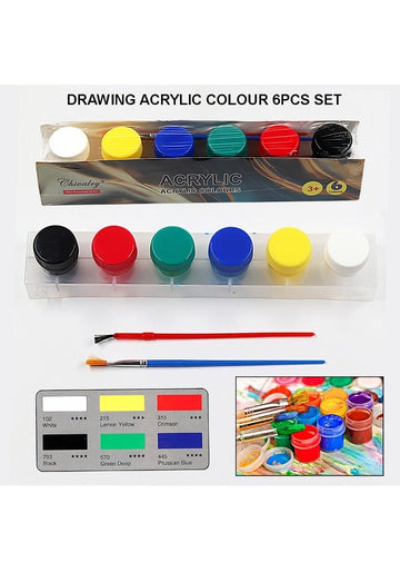 Acrylic Colour 6Pcs Set Cf0630A | INKARTO