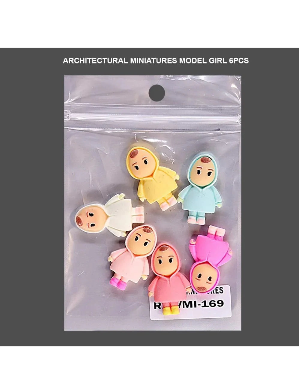 Miniatures Cute mini  Girl (6Pcs) Pack of 1