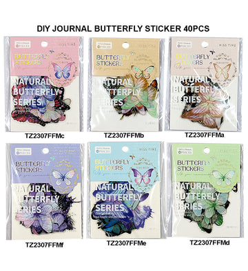 Diy Journal Butterfly Sticker 40Pcs 211 Tz2307Ffm | INKARTO
