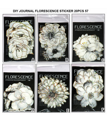 Diy Journal Florescence Sticker 20Pcs 57 Tz2303Zzf | INKARTO