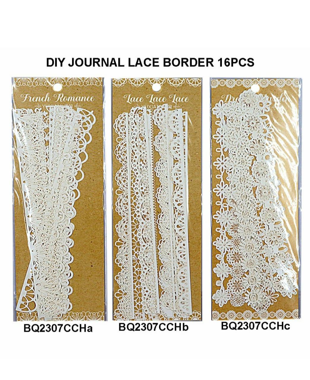 Aesthetic Lace Stickers – DIY Journal, Planner & Scrapbook Decor | Pack of 1