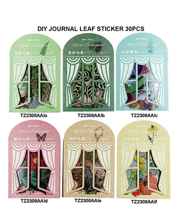 Diy Journal Leaf Sticker 30Pcs 212 Tz2308Aai | INKARTO