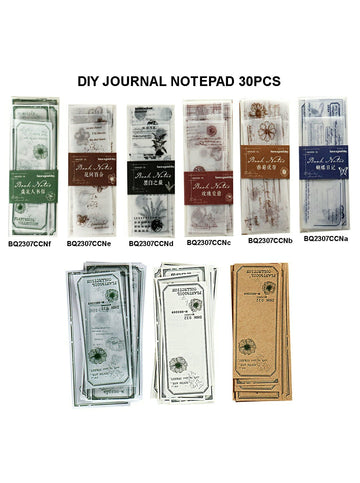 Diy Journal Notepad 30Pcs 166 Bq2307Ccn | INKARTO