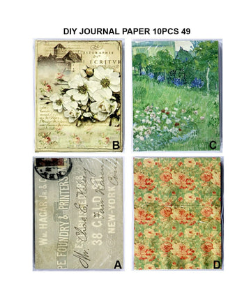 Diy Journal Paper 10Pcs 49 Bq2211Bbp | INKARTO