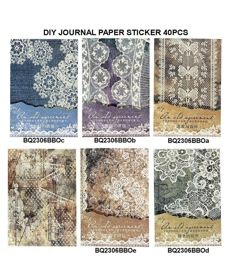 Diy Journal Paper 40Pcs 230 Bq2306Bbo | INKARTO