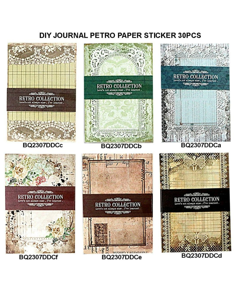 Diy Journal Retro Paper 30Pcs 152 Bq2307Ddc | INKARTO
