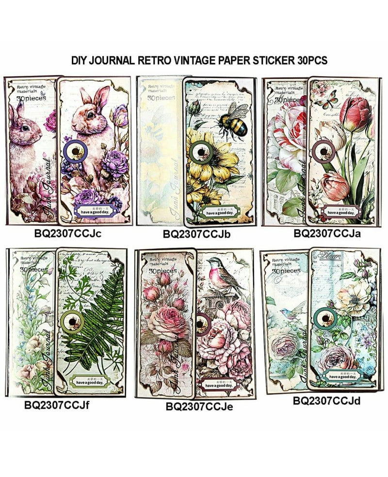 Diy Journal Retro Vintage Paper 30Pcs 158 Bq2307Ccj | INKARTO