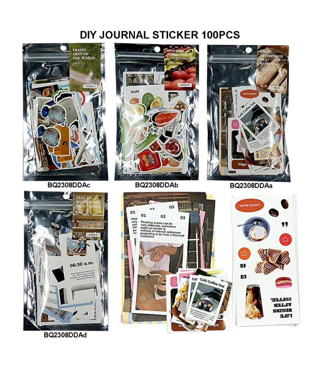 Diy Journal Sticker 100Pcs 195 Bq2308Dda | INKARTO