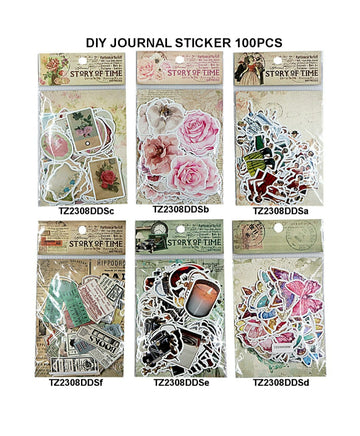 Diy Journal Sticker 100Pcs 258 Tz2308Dds | INKARTO