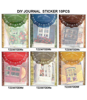 Diy Journal Sticker 10Pcs 278 Tz2307Ddm | INKARTO