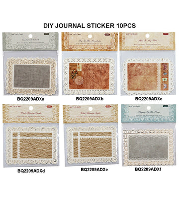 Diy Journal Sticker 10Pcs 279 Bq2209Adx | INKARTO