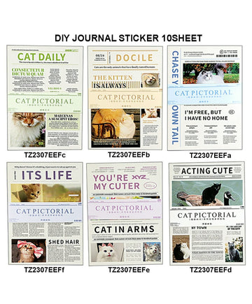 Diy Journal Sticker 10Sheet 288 Tz2307Eef | INKARTO