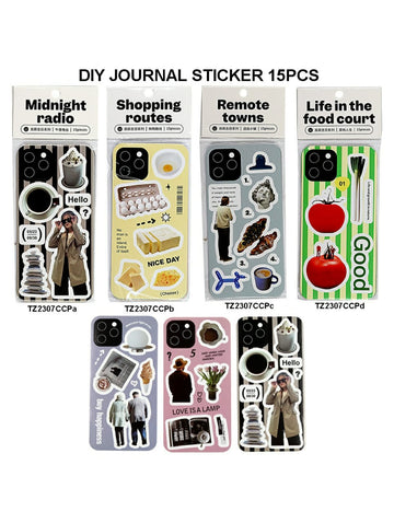 Diy Journal Sticker 15Pcs 263 Tz2307Ccp | INKARTO