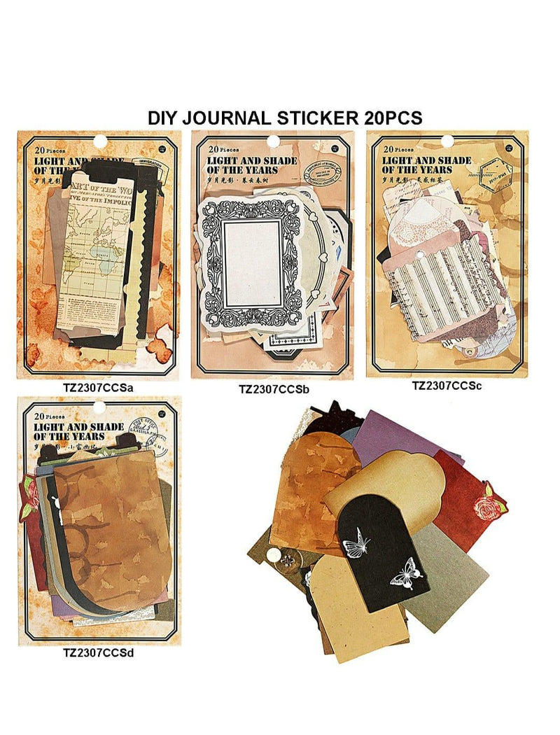 Diy Journal Sticker 20Pcs 277 Tz2307Ccs | INKARTO