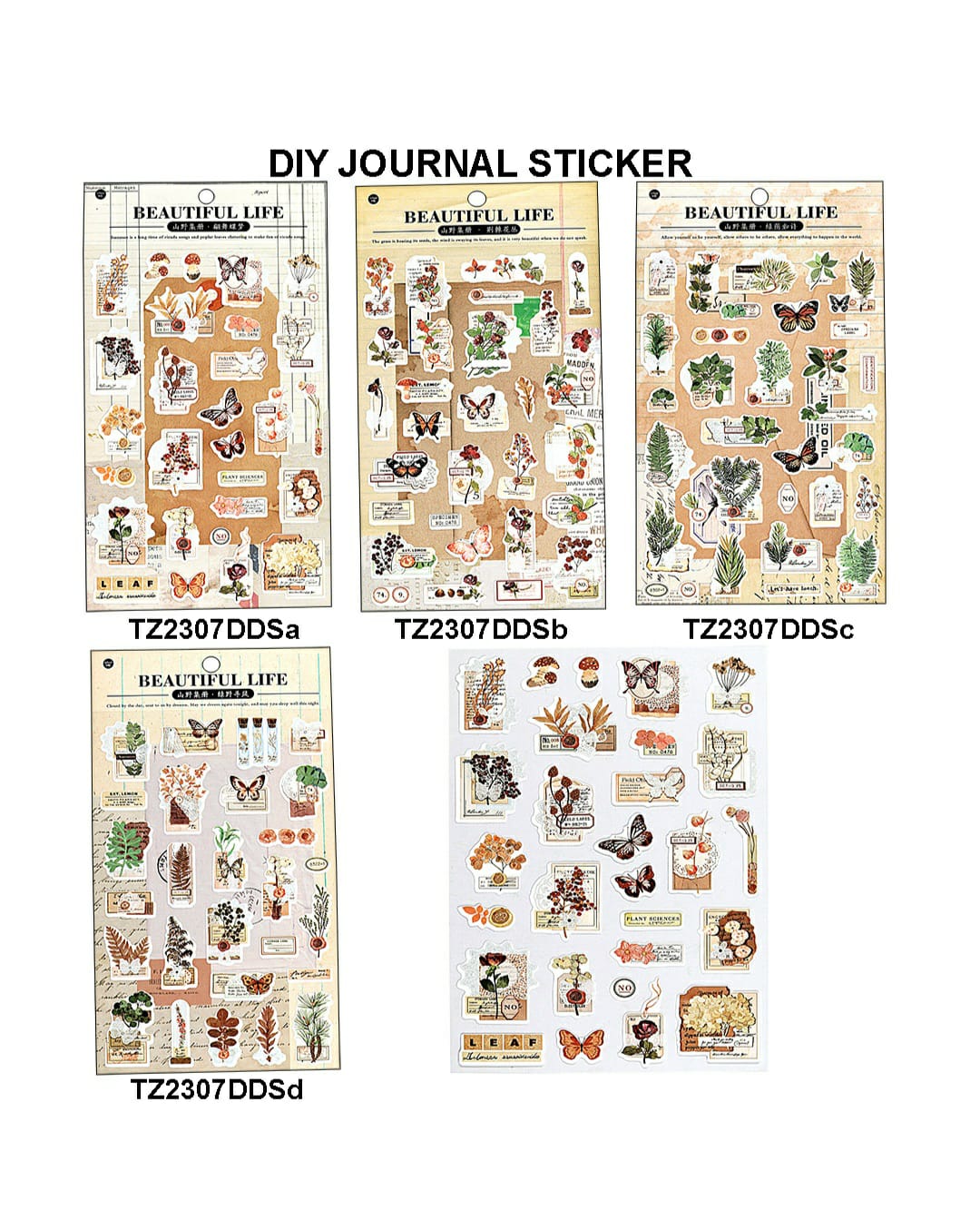 Diy Journal Sticker 282 Tz2307Dds | INKARTO