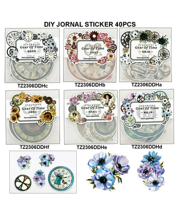 Diy Journal Sticker 40Pcs 286 Tz2306Ddh | INKARTO