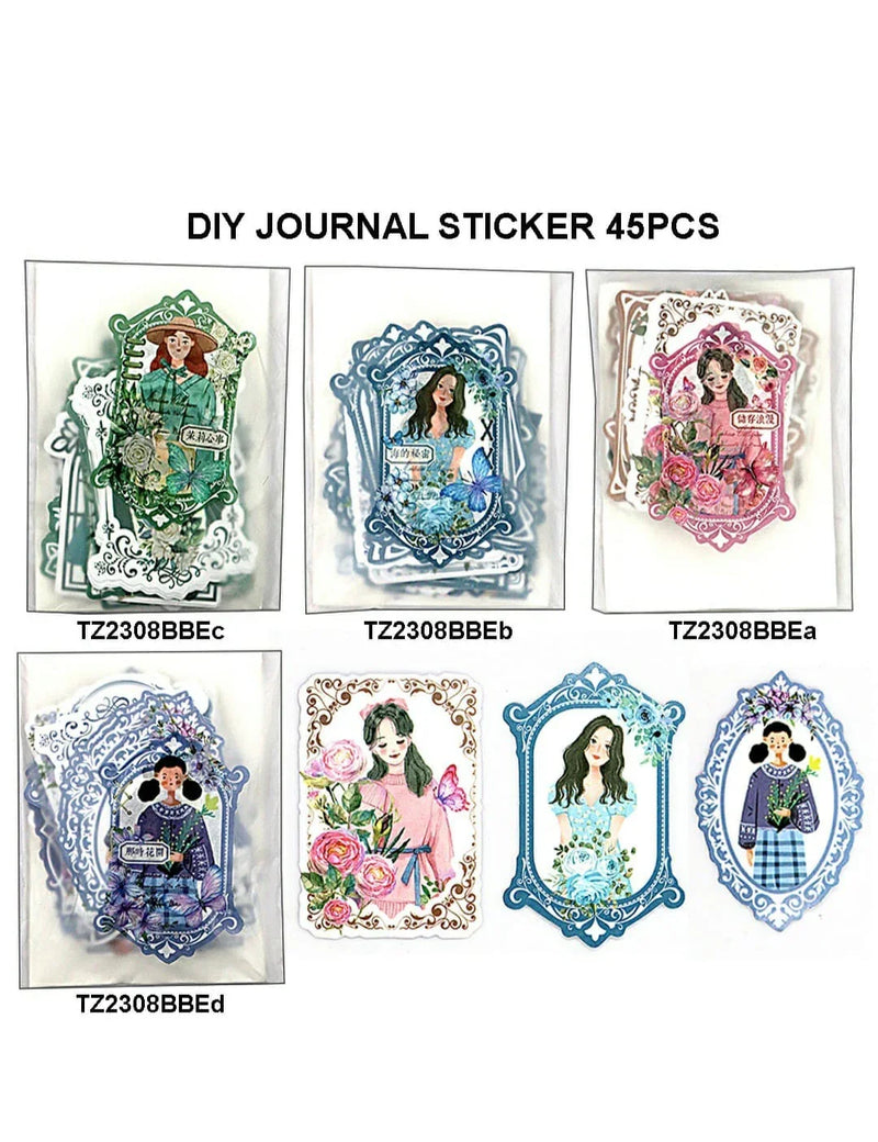Diy Journal Sticker 45Pcs 289 Tz2308Bbe | INKARTO