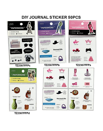 Diy Journal Sticker 50Pcs 214 Tz2307Ffp | INKARTO