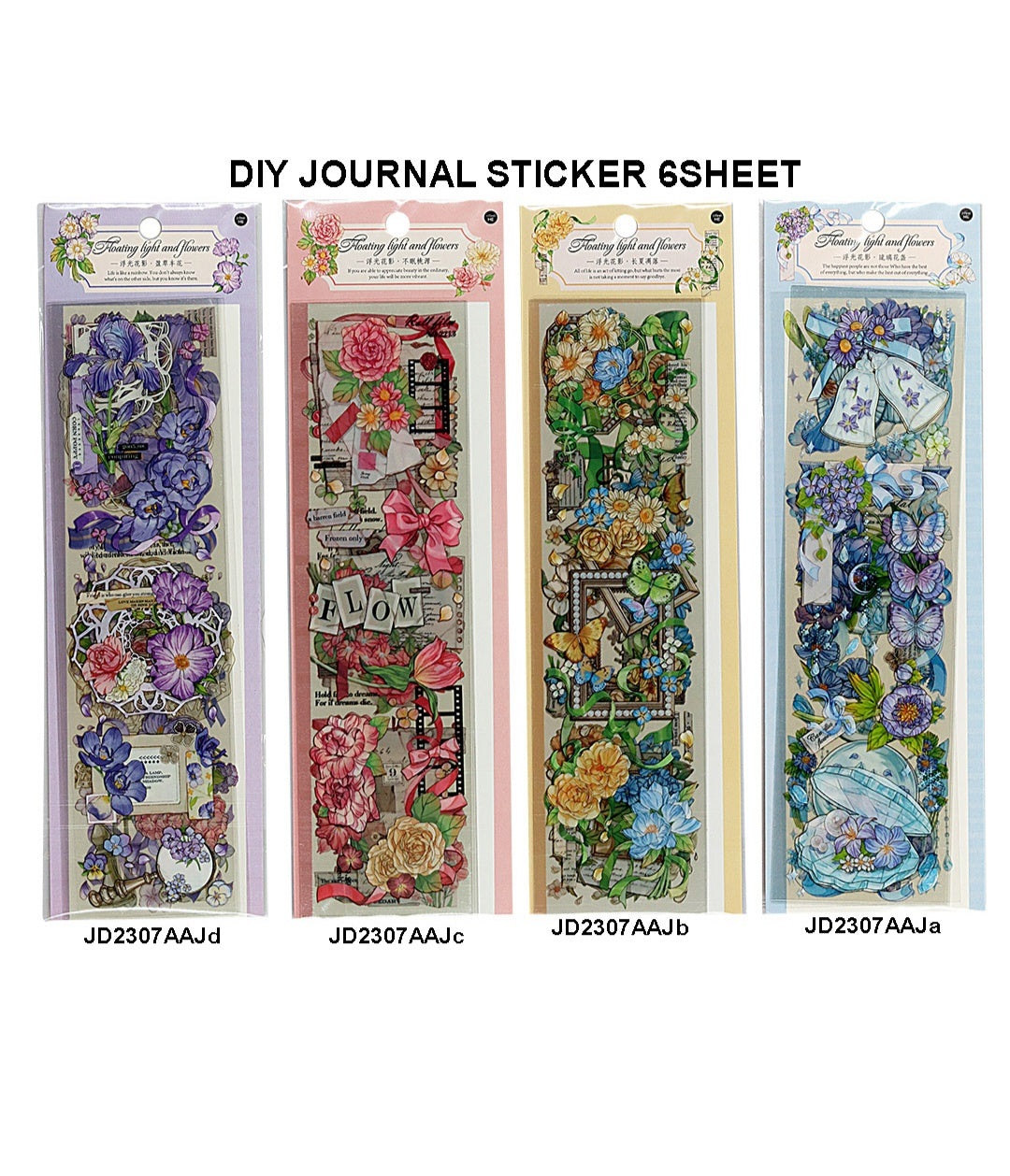 Diy Journal Sticker 6Sheet 247 Jd2307Aaj | INKARTO