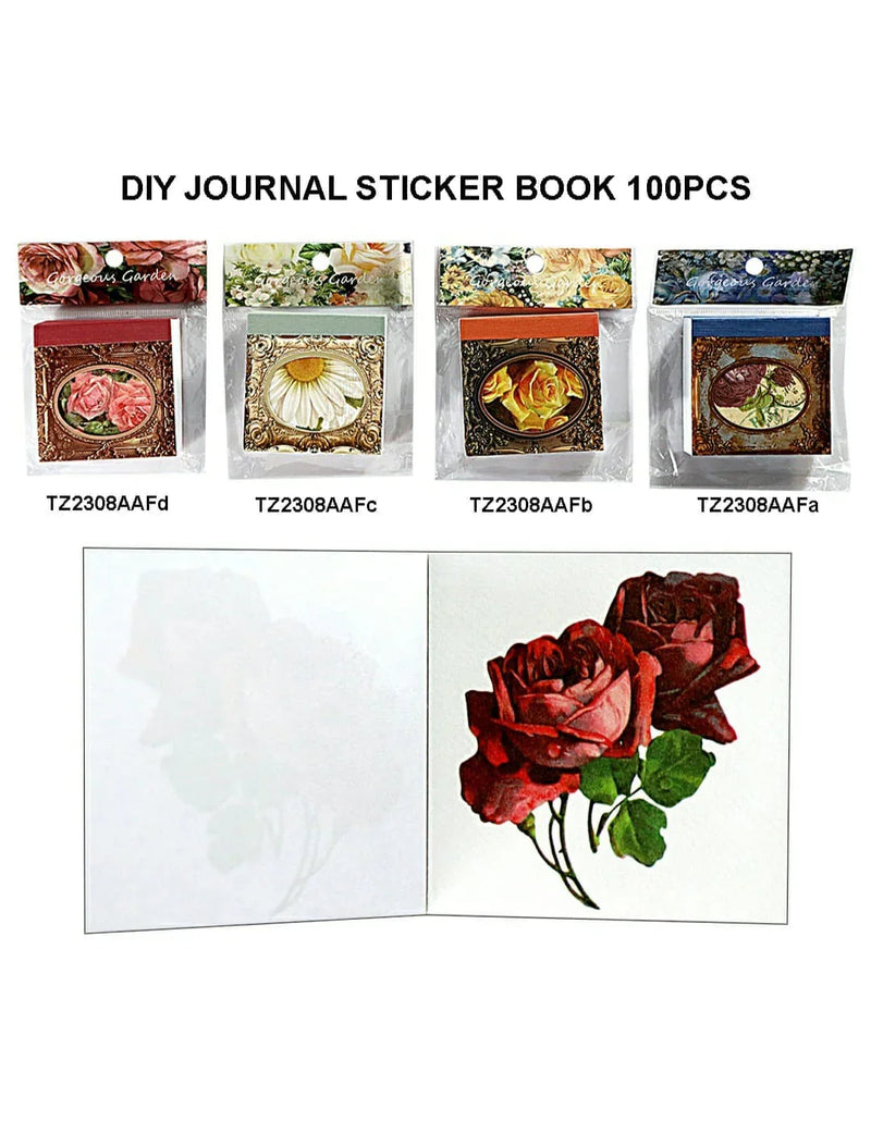 Diy Journal Sticker Book l Pack of 1 contains 100Pcs l Tz2308Aaf | INKARTO