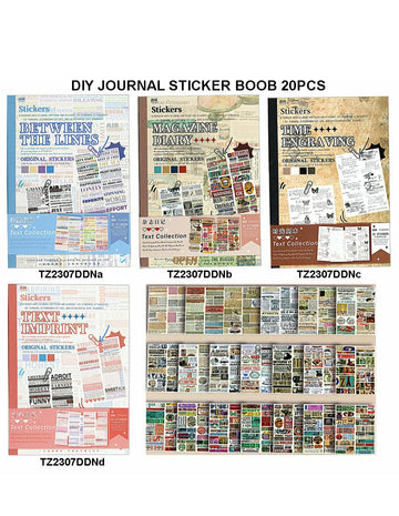 Diy Journal Sticker Book 20Pcs 264 Tz2307Ddn | INKARTO