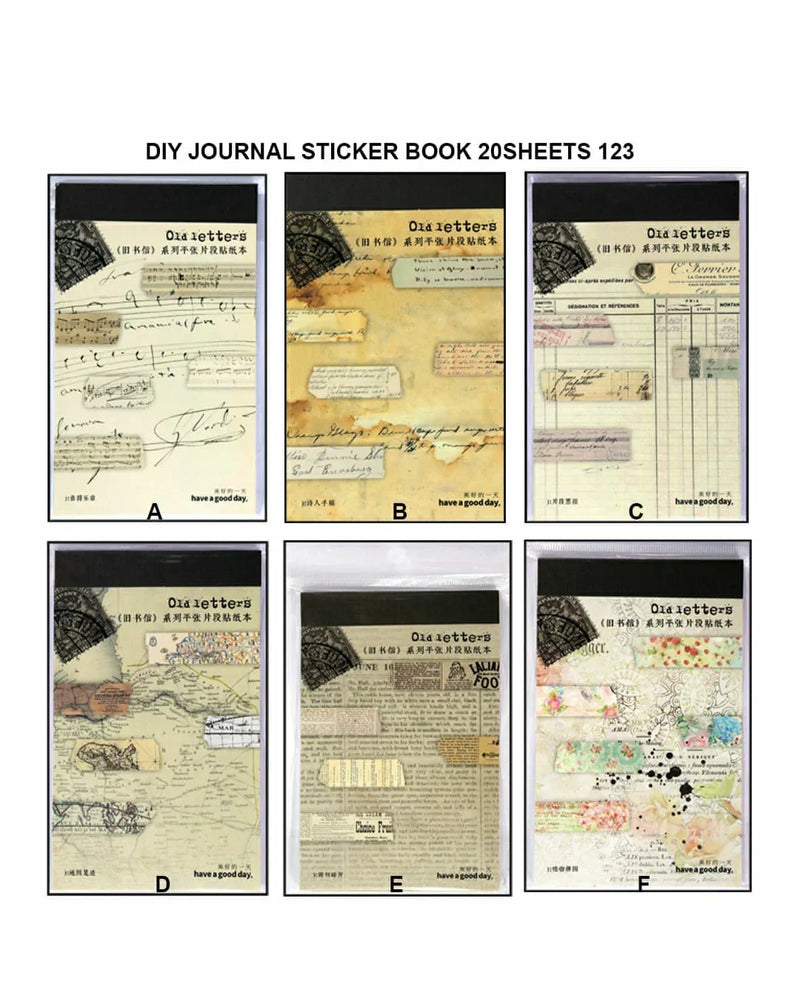 Diy Journal Sticker Book 20Sheets 123 Tz2211Bbl | INKARTO