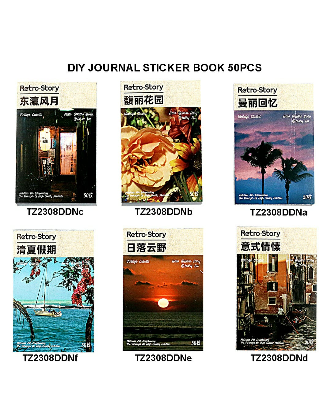 Diy Journal Sticker Book 50Pcs 259 Tz2308Ddn | INKARTO