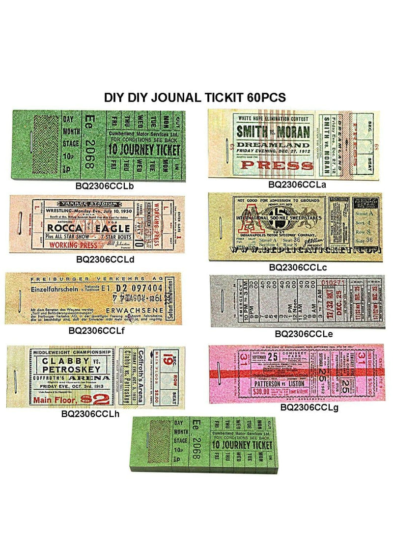 Diy Journal Ticket 60Pcs 217 Bq2306Ccl | INKARTO
