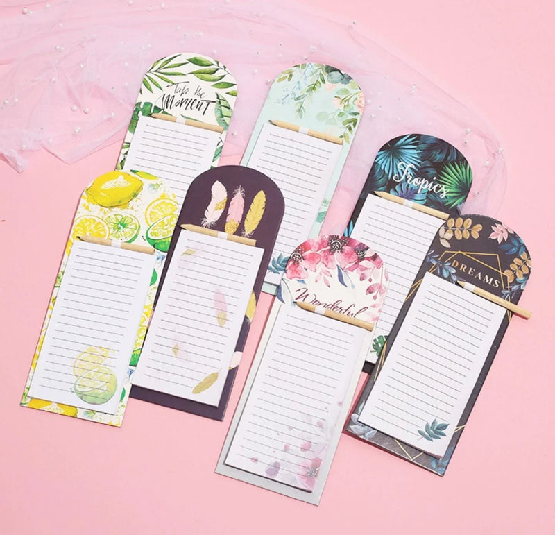 Magnetic Memo Pad with Pen for Fridge - Stay Organized and Never Forget l Pack of 1