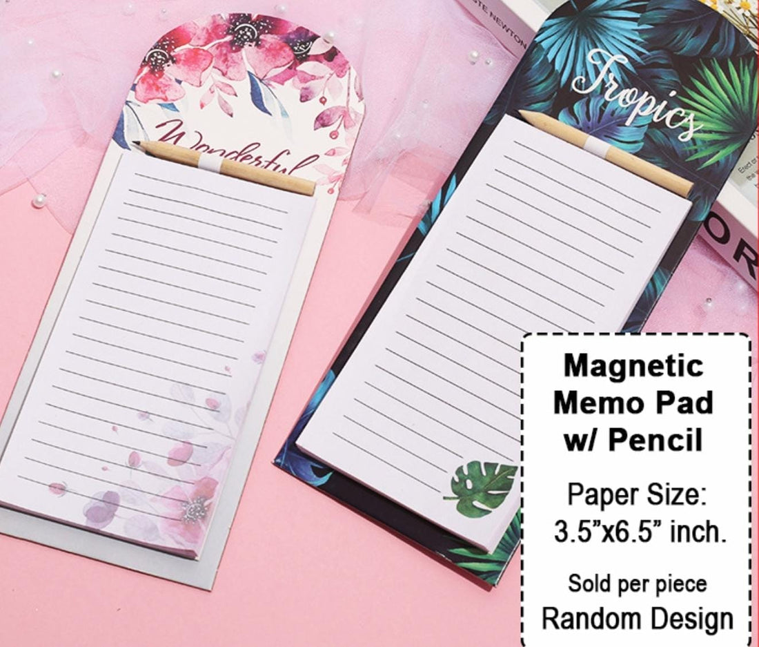 Magnetic Memo Pad with Pen for Fridge - Stay Organized and Never Forget