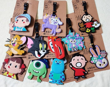 Cute Cartoon Silicon Luggage Tag - Pack of 1