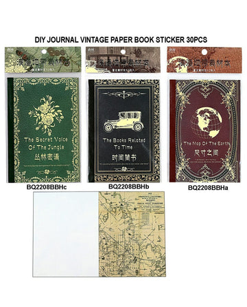 Diy Journal Vintage Paper Book 30Pcs 114 Bq2208Bbh | INKARTO