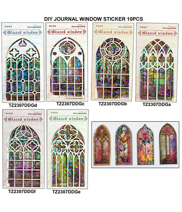 Diy Journal Window Sticker 10Pcs 304 Tz2307Ddg | INKARTO