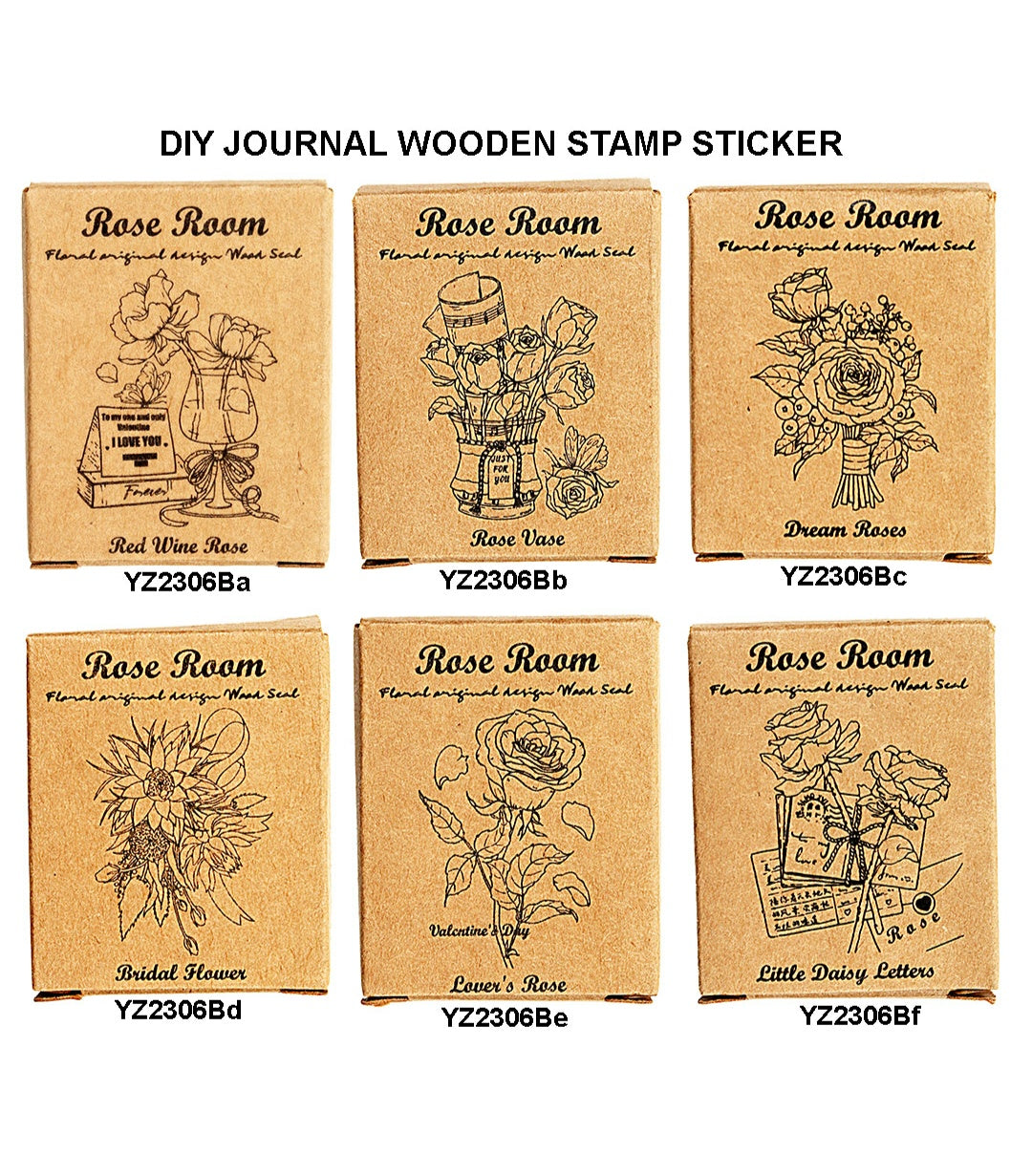 Diy Journal Wooden Stamp 336 Yz2306B | INKARTO