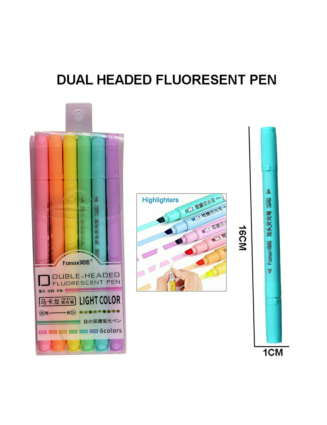Dual Headed Fluoresent Pen Fm-6010 | INKARTO