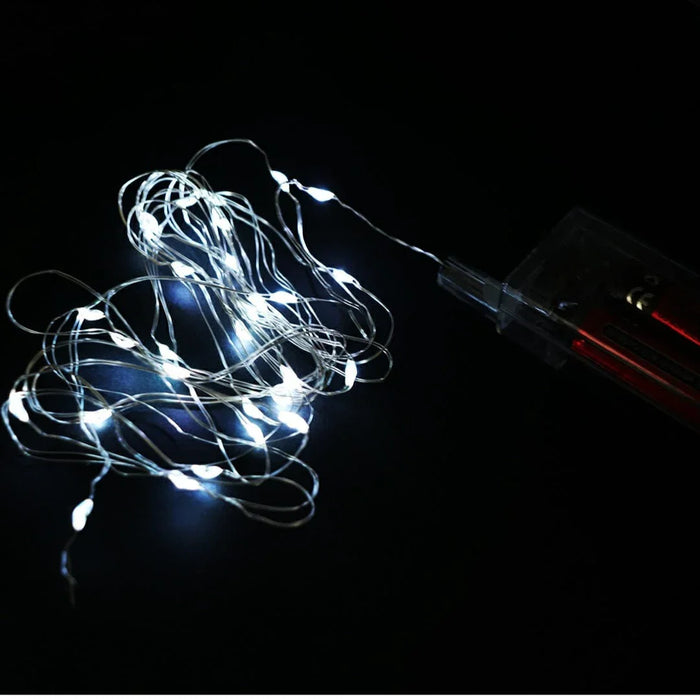 Fairy Lights Led Taar 3Mtr X 2Aa White Raw1435-We | INKARTO