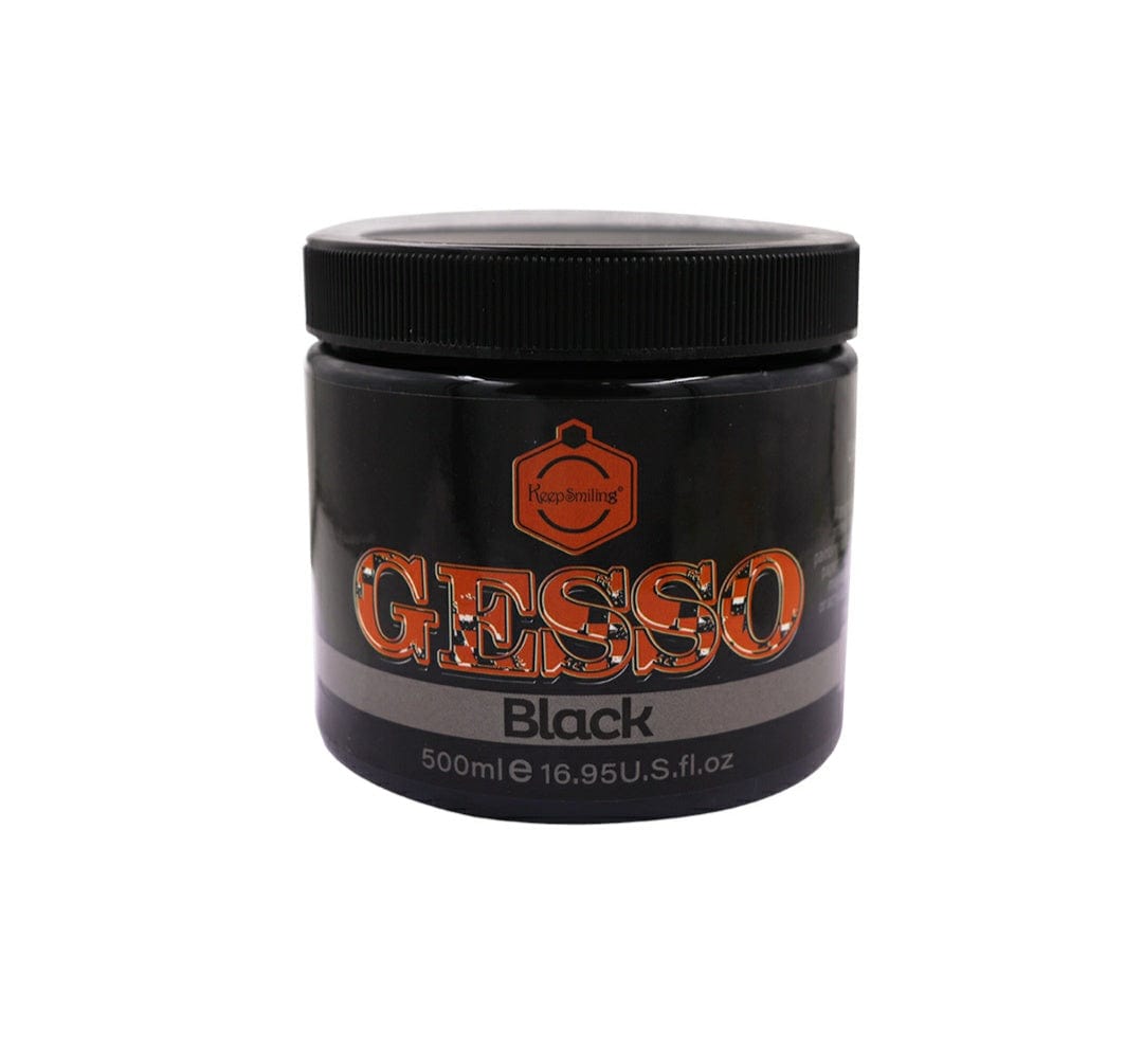 Keep Smiling Gesso 500Ml Black Ge500-Bk | INKARTO