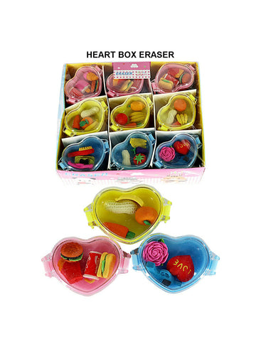 Heart Box Eraser Raw4312 | INKARTO
