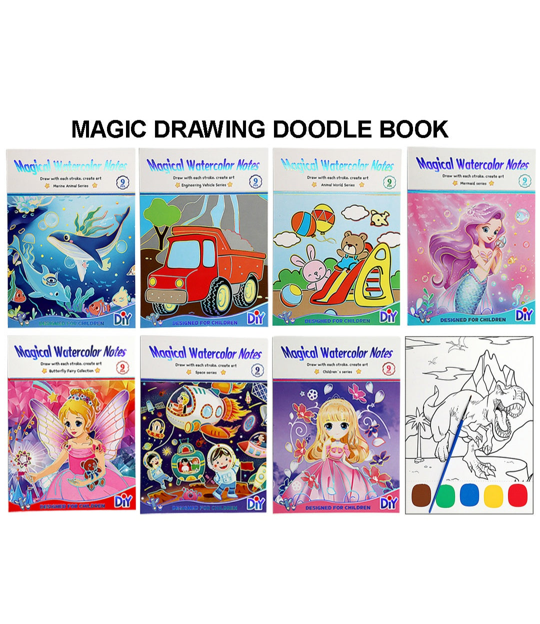 Magic Drawing Doodle Book Qsg | INKARTO