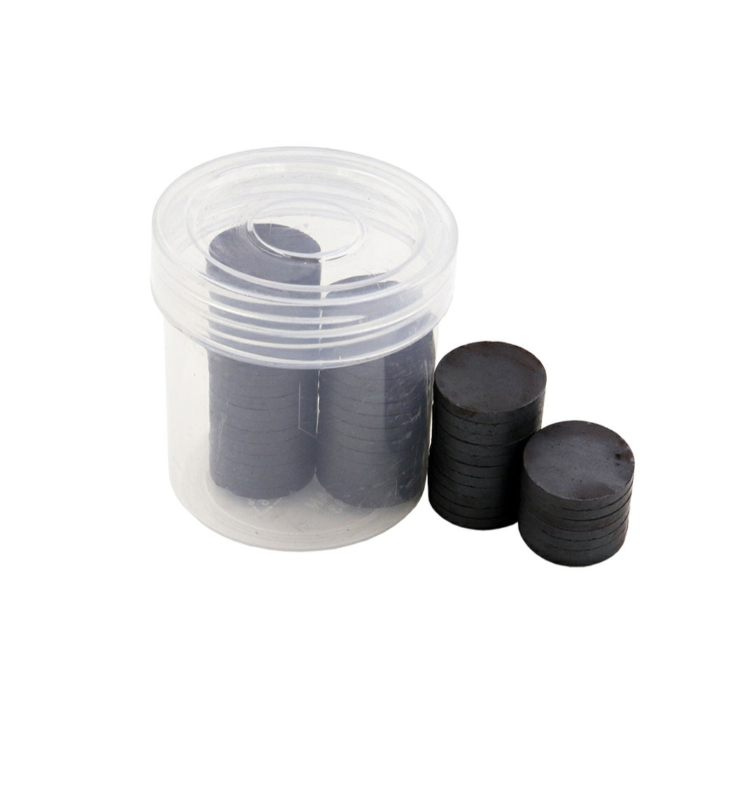 Magnet Button Black Round 30X3Mm 20Pcs Raw30X3 | INKARTO