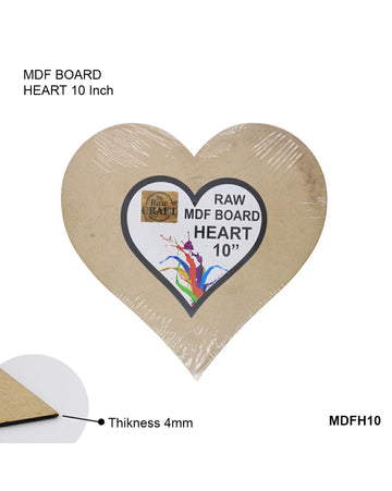 Mdf Cutout Heart 10Inch Mdfh10 | INKARTO